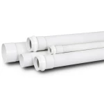 UPVC Plastic Pipe PN 9 Bar Size 4 inch Thickness 5.2 mm White Color