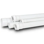 UPVC Pipe PN 9 Bar Size 6 inch Thickness 7.6 mm White Color