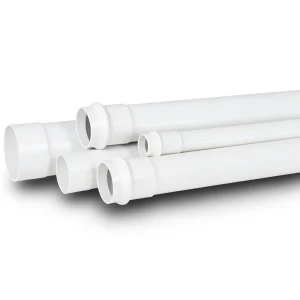 مواسير UPVC ضغط 9 بار مقاس 6 إنش سمك 7.6 مم لون أبيض