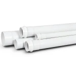 UPVC Plastic Pipe PN 9 Bar Size 8 inch Thickness 9 mm White Color