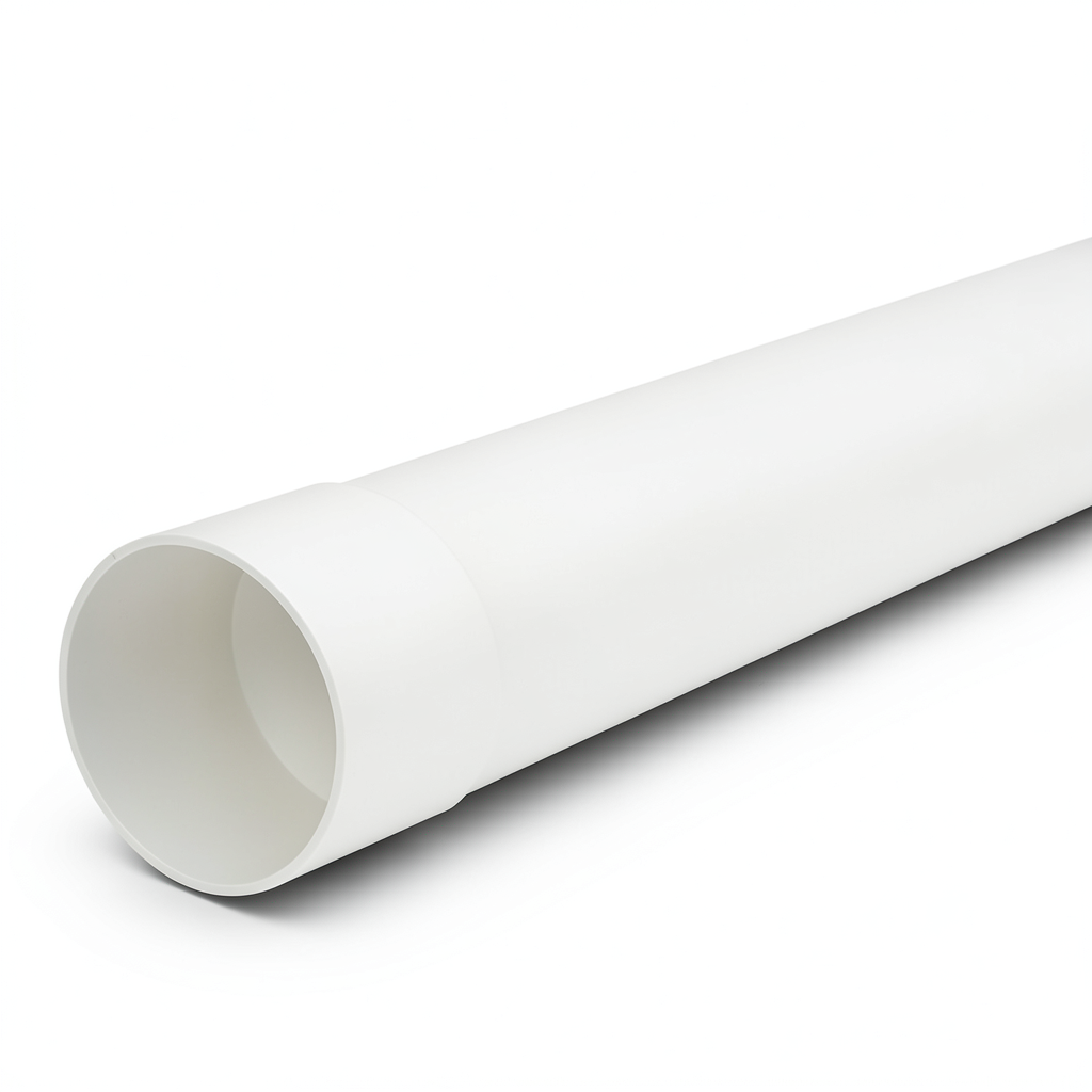UPVC Pipe PN 6 Bar (SDR 41) Size 125 mm Thickness 3.1 mm White Color