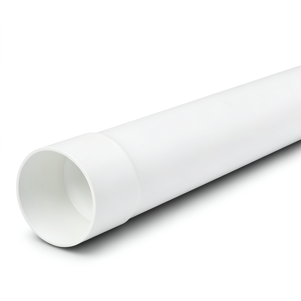 UPVC Pipe PN 6 Bar (SDR 41) Size 160 mm Thickness 4.0 mm White Color