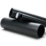 High Density Polyethylene Pipe Pressure 12.5 Bar PE 80 Thickness 62.5 mm Black