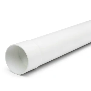 UPVC Pipe PN 6 Bar SDR 41 Size 200 mm Thickness 4.9 mm White Color