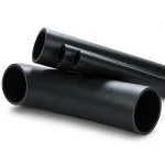 انابيب بلاستيك HDPE ضغط 4 بار PE 80 قطر خارجي 250 ملي سماكة 7.7 ملي لون اسود