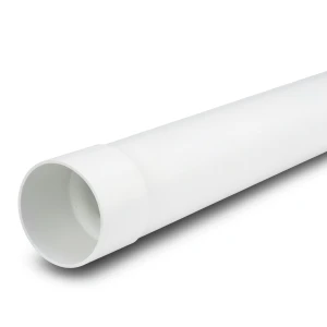 أنابيب بلاستيك UPVC ضغط 6 بار (SDR 41) مقاس 225 مم سماكة 5.5 ملم لون أبيض