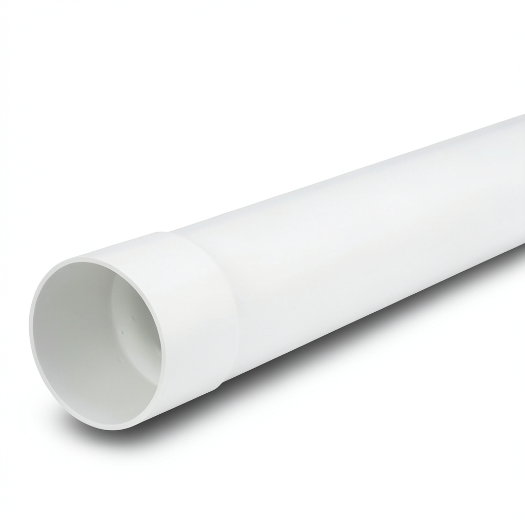 أنابيب بلاستيك UPVC ضغط 6 بار (SDR 41) مقاس 225 مم سماكة 5.5 ملم لون أبيض