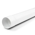 UPVC Plastic Pipe PN 7.5 Bar SDR 34.4, 110 mm OD, 3.2 mm Thickness, White
