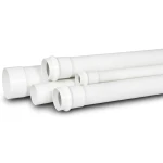 UPVC Pipe PN 12 Bar Size 4 inch Thickness 7.4 mm White Color