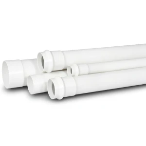 UPVC Pipe PN 12 Bar Size 4 inch Thickness 7.4 mm White Color