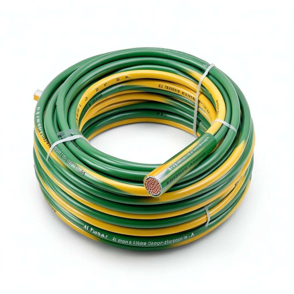 لفة سلك مفرد 150 mm2 600/1000 فولت، موصل نحاس شعر مطلي بالقصدير، لون اصفر/اخضر | شركة الفنار