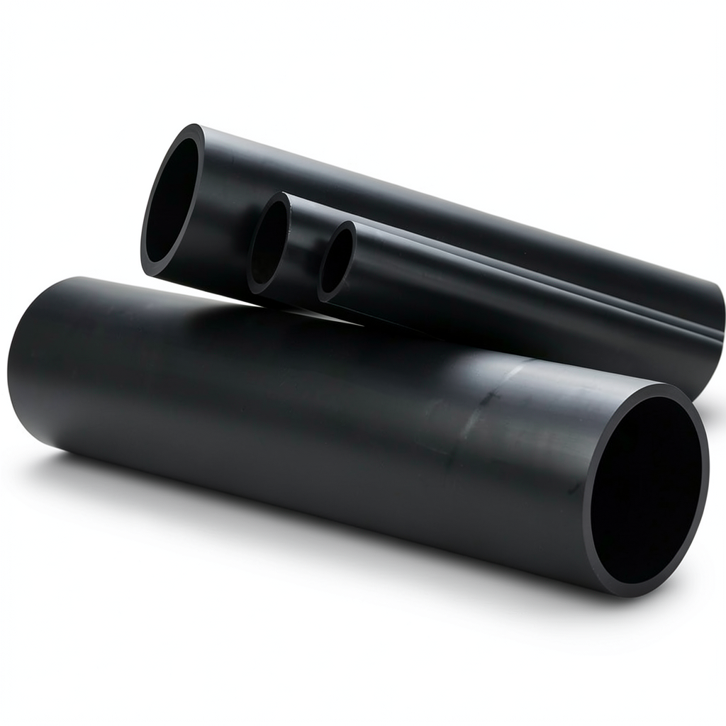 أنابيب بلاستيك HDPE ضغط 12.5 بار PE 80 قطر خارجي 400 مم لون أسود