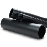HDPE Plastic Pipe PN 4 Bar PE 80 Outer Diameter 250 mm Thickness 7.7 mm Black