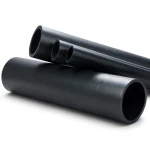 أنابيب HDPE ضغط اسمي 12.5 بار PE 80، قطر خارجي 280 مم SDR 11، سمك 25.4 مم لون أسود