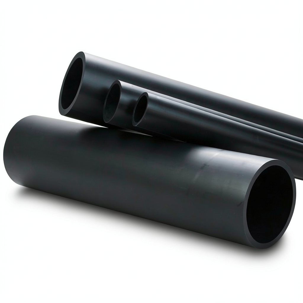 HDPE Pipe Nominal Pressure 4 Bar PE 80 Outer Diameter 400 mm Thickness 12.3 mm Black