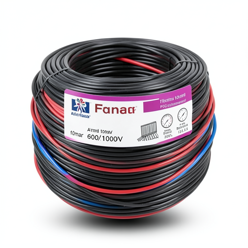Flexible Tinned Copper Electric Wire 10mm2, 600/1000V, 300ft Coil | Al Fanar