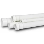 UPVC Plastic Pipe PN 9 Bar Size 4 inch Thickness 5.2 mm White Color