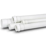 UPVC Pipe PN 9 Bar Size 6 inch Thickness 7.6 mm White Color