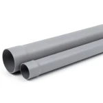 UPVC Plastic Pipe for Sewerage Systems SDR 11 Size 90 mm Thickness 8.2 mm Grey