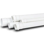 UPVC Plastic Pipe PN 9 Bar Size 8 inch Thickness 9 mm White Color