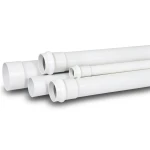 UPVC Pipe PN 9 Bar Size 6 inch Thickness 7.6 mm White Color