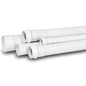 UPVC Pipe PN 9 Bar Size 6 inch Thickness 7.6 mm White Color