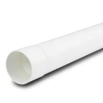 UPVC Plastic Pipe PN 6 Bar SDR 41 Size 140 mm Thickness 3.5 mm White Color