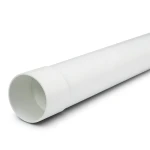 UPVC Plastic Pipe PN 6 Bar (SDR 41) Size 225 mm Thickness 5.5 mm White Color