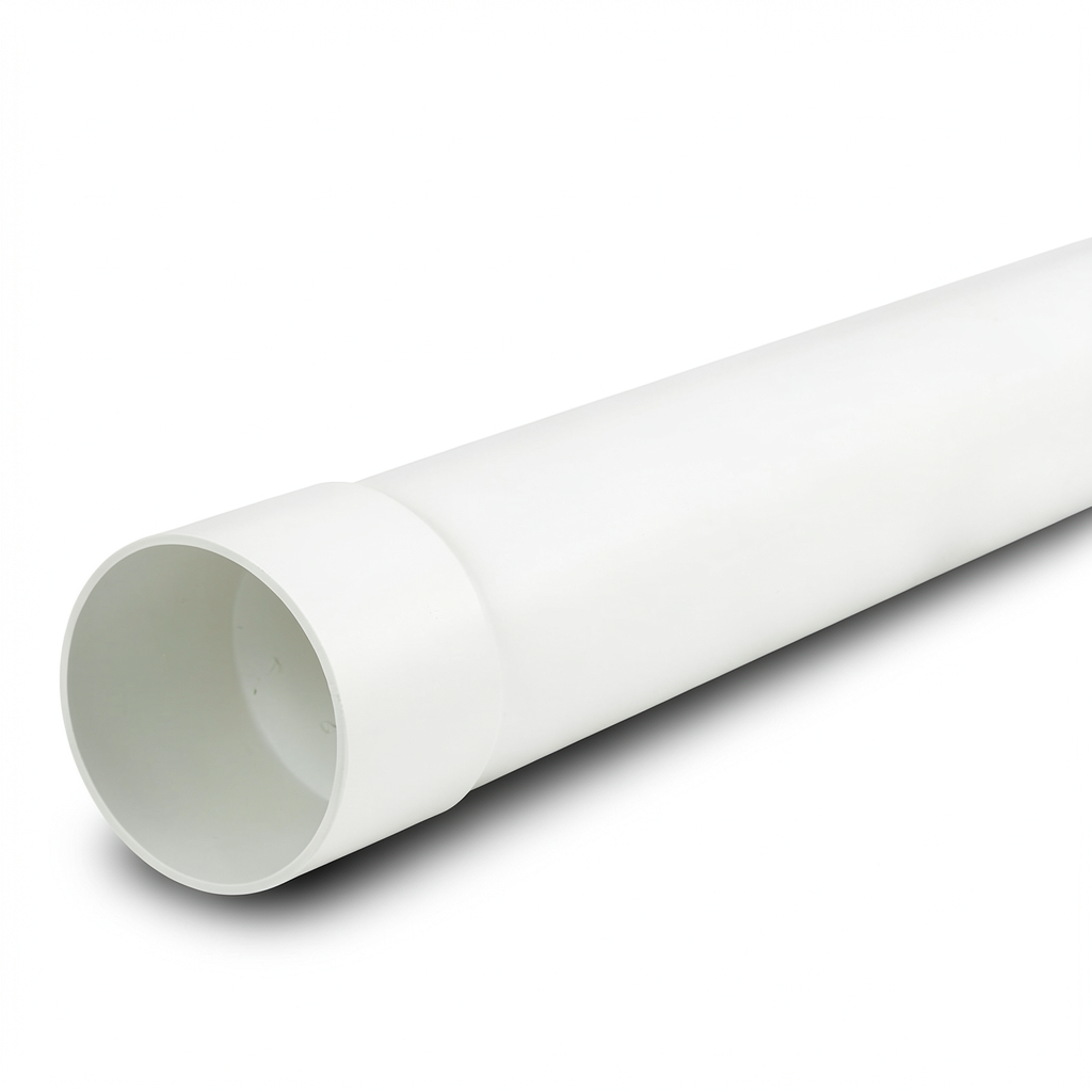 أنابيب UPVC ضغط 6 بار (SDR 41) مقاس 160 ملم سماكة 4.0 ملم لون أبيض