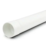 UPVC Plastic Pipe PN 6 Bar SDR 41 Size 180 mm Thickness 4.4 mm White
