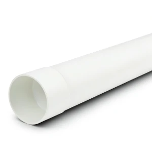 مواسير بلاستيك UPVC ضغط 6 بار SDR 41 مقاس 180 مم سمك 4.4 ملم لون أبيض