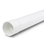 UPVC Plastic Pipe PN 7.5 Bar SDR 34.4, 110 mm OD, 3.2 mm Thickness, White