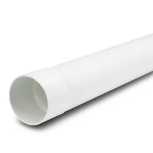 أنابيب بلاستيك UPVC ضغط 6 بار (SDR 41) مقاس 225 مم سماكة 5.5 ملم لون أبيض