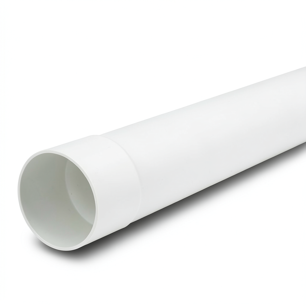 أنابيب بلاستيك UPVC ضغط 6 بار (SDR 41) مقاس 225 مم سماكة 5.5 ملم لون أبيض