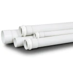 UPVC Plastic Pipe PN 12 Bar Size 6 inch Thickness 10.4 mm White Color