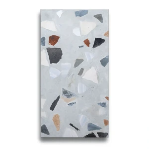 Indian Porcelain Floor Tiles 120×60 cm, Terrazzo Model, Marble Chips Color