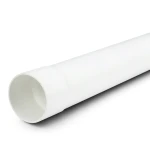 UPVC Plastic Pipe PN 7.5 Bar SDR 34.4, 110 mm OD, 3.2 mm Thickness, White