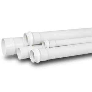 UPVC Pipe PN 12 Bar Size 4 inch Thickness 7.4 mm White Color