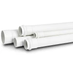 UPVC Plastic Pipe PN 12 Bar Size 6 inch Thickness 10.4 mm White Color