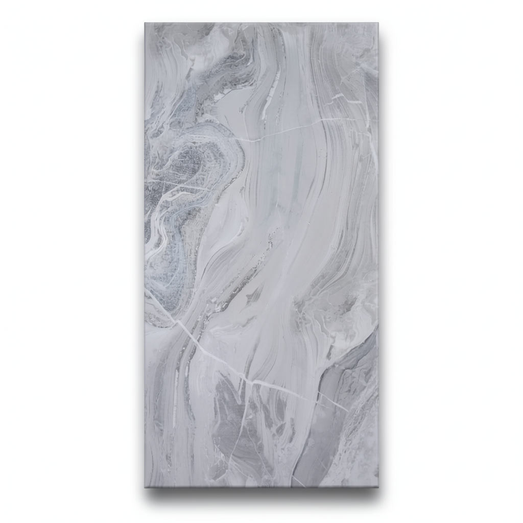 Indian Porcelain Floor Tiles 120×60 cm, Grey Color, Tija Model