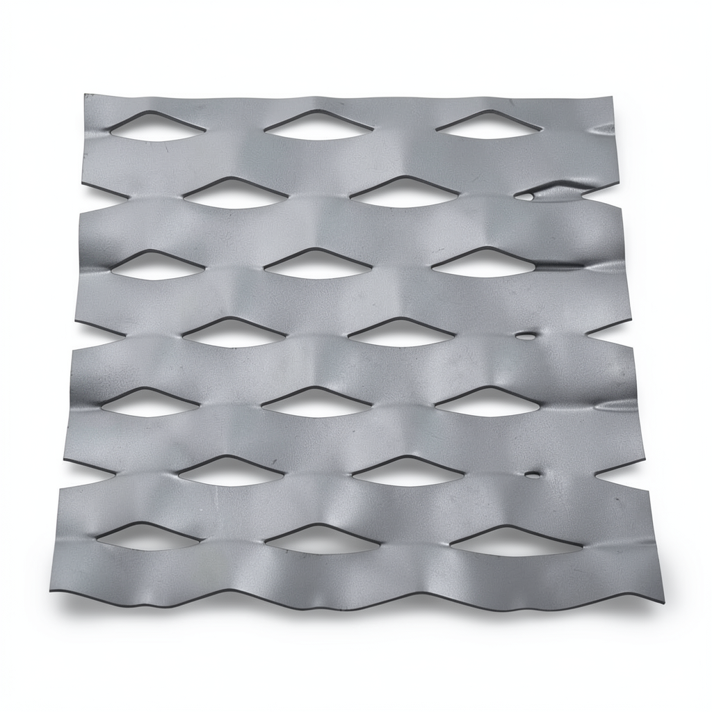 Hot Rolled Flattened Expanded Metal 1.8 mm Thickness, 2.44 M Width, 7 M Length, Drie Design