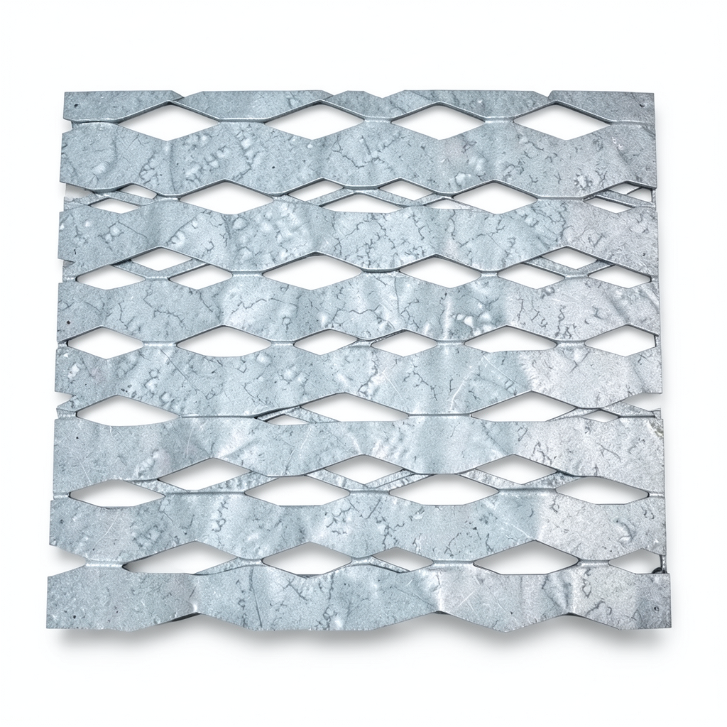 Hot Rolled Expanded Metal Wiremesh Drie Shape 2 mm Thick 2.44 M Width 5 M Length