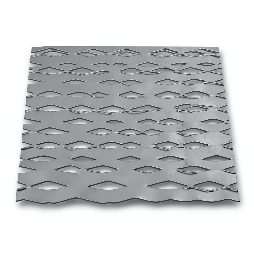 Hot Rolled Flattened Expanded Metal 2 mm Thickness, 2.44 M Width, 7 M Length, Drie Form