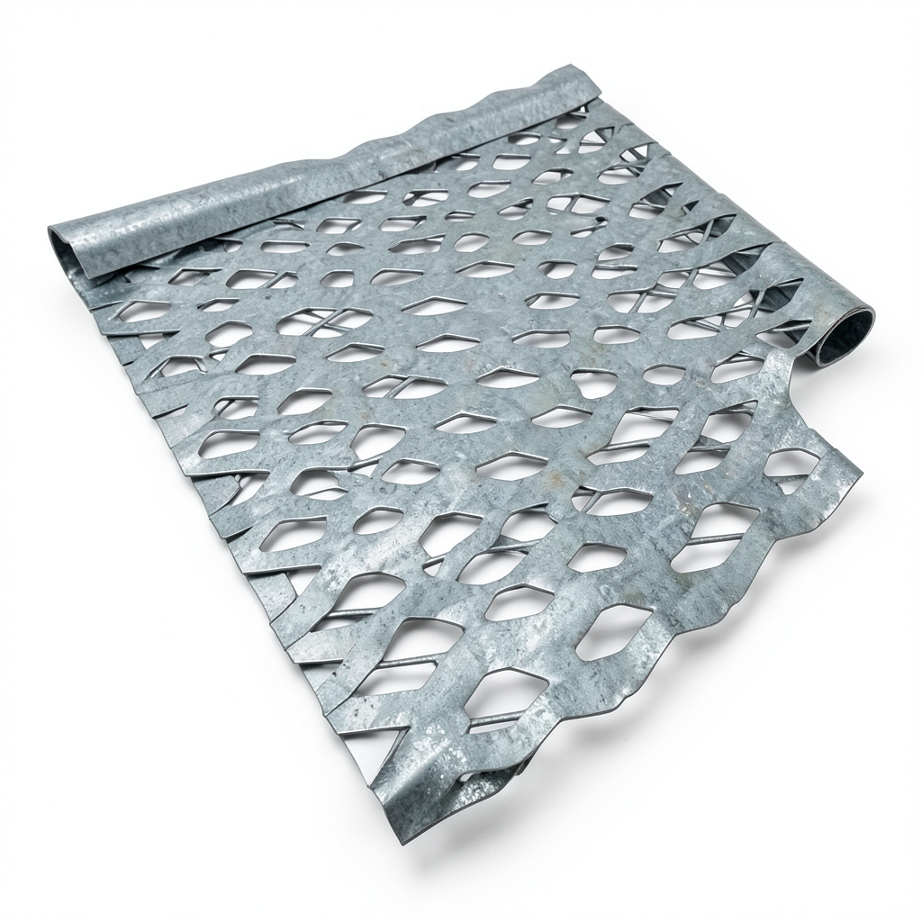 Hot Rolled Expanded Metal Wiremesh Drie Shape 2 mm Thick 2.44 M Width 5 M Length