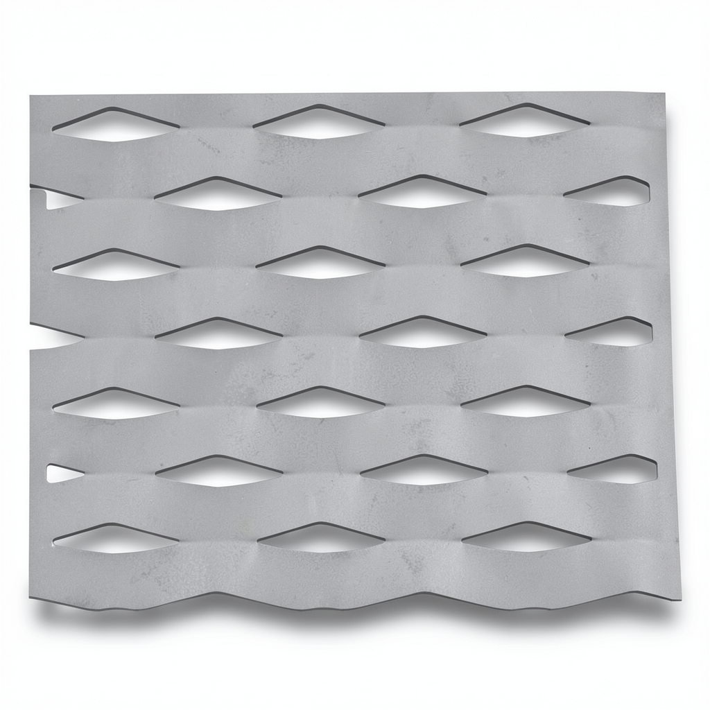 Hot Rolled Flattened Expanded Metal 2 mm Thickness, 2.44 M Width, 7 M Length, Drie Form