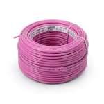 كابل نحاس THHN/THWN معزول PVC 105 درجة مئوية مقاس 0.82 مم² 600 فولت طول 250 قدم وردي | شركة الفنار