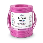 كابل نحاس THHN/THWN معزول PVC 105 درجة مئوية مقاس 0.82 مم² 600 فولت طول 500 قدم لون وردي | شركة الفنار