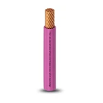 كابل نحاس THHN/THWN معزول PVC 105°C مقاس 5.26 مم² قطر 3.9 مم 600 فولت طول 300 قدم لون زهري | شركة الفنار