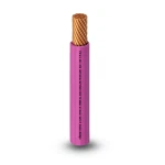 كابل نحاس THHN/THWN عزل PVC 105°C مقاس 3.31 مم² قطر 3.1 مم 600 فولت طول 250 قدم لون زهري | شركة الفنار