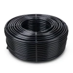 لفة أنابيب بلاستيك HDPE ضغط 16 بار PE 80، قطر خارجي 16 ملم، سمك 2.2 ملم، أسود